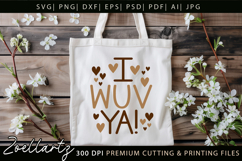 I Wuv Ya SVG Dog Mom SVG Mothers Day T-shirt Mug Tote Bags Product Image 7