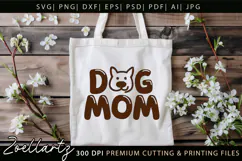Dog Mom SVG Cut Files Mothers Day T-shirt Mug Pillow Design Product Image 7
