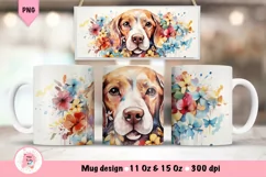 Dog 3D Mug Wrap Sublimation Designs, 3d Mug, Cat Png