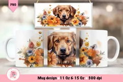 Dog 3D Mug Wrap Sublimation Designs, 3d Mug, Dog Png