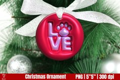 Christmas Dog Ornament | 3D Inflated Puff PNG Product Image 1