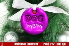 Christmas Dog Ornament | 3D Inflated Puff PNG Product Image 1