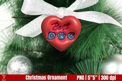 Christmas Dog Ornament | 3D Inflated Puff PNG Product Image 1