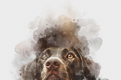 Watercolor Puppy Painting Effect Product Image 2