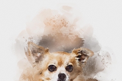 Puppy Watercolor Art Effect Product Image 2