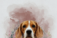 Blooming Watercolor Pet Portrait Product Image 2