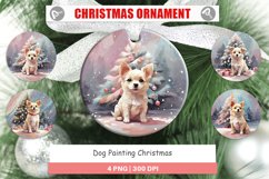 Christmas Ornaments Dog Painting Product Image 1