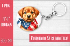 Keychain. Labrador dog. Keychain American patriotic. Product Image 1