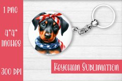 Keychain. Mastiff dog. Keychain American patriotic. Product Image 1