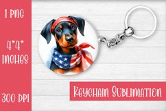 Keychain. Mastiff dog. Keychain American patriotic. Product Image 1
