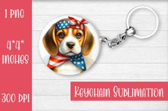 Keychain. beagle dog. Keychain American patriotic. Product Image 1
