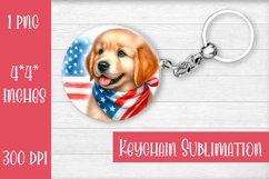 Keychain. Labrador dog. Keychain American patriotic. Product Image 1