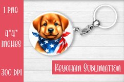Keychain. Labrador dog. Keychain American patriotic. Product Image 1