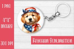Keychain. Labrador dog. Keychain American patriotic. Product Image 1