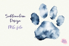 Dog Paw Sublimation Design PNG Product Image 1