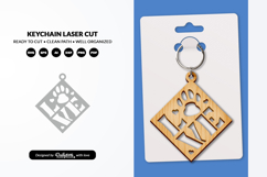 Dog Paw Keychain SVG - Pet Lover Laser Cut File Product Image 2