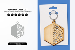 Dog Paw Keychain SVG - Pet Lover Laser Cut File Product Image 1