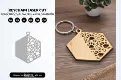 Dog Paw Keychain SVG - Pet Lover Laser Cut File Product Image 2