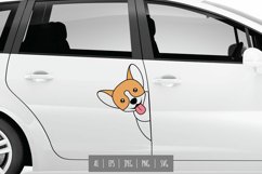 Cihuahua Peeking Corner Wall Sticker Product Image 1