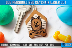 Dog Personalized Keychains Laser Cut Bundle, Dog Tags SVG Product Image 12