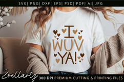 I Wuv Ya SVG Dog Mom SVG Mothers Day T-shirt Mug Tote Bags Product Image 8