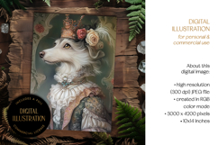 Baroque Dog Portrait Illustration Product Image 1