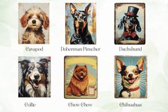 Dog Portrait Vintage Sublimation Clipart Product Image 7