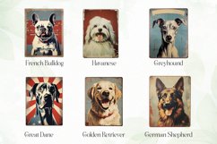 Dog Portrait Vintage Sublimation Clipart Product Image 6