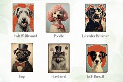 Dog Portrait Vintage Sublimation Clipart Product Image 5