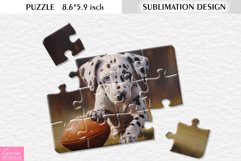 Dalmatian Dog|American Football|Puzzle Sublimation Design Product Image 1