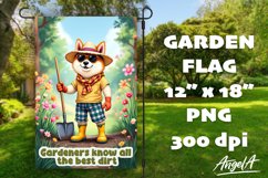 Dog Garden flag sublimation bundle, funny garden quotes PNG Product Image 5
