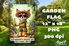 Dog Garden flag sublimation bundle, funny garden quotes PNG Product Image 12
