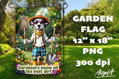Dog Garden flag sublimation bundle, funny garden quotes PNG Product Image 16