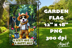 Dog Garden flag sublimation bundle, garden sayings PNG Product Image 13