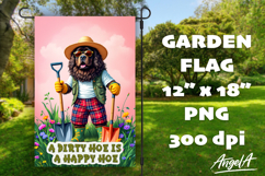 Dog Garden flag sublimation bundle, garden sayings PNG Product Image 14