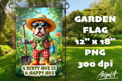 Dog Garden flag sublimation bundle, garden sayings PNG Product Image 17