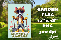 Dog Garden flag sublimation bundle, garden sayings PNG Product Image 18
