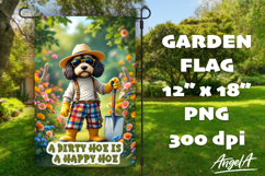 Dog Garden flag sublimation bundle, garden sayings PNG Product Image 19