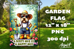 Dog Garden flag sublimation bundle, garden sayings PNG Product Image 20