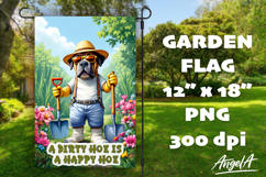 Dog Garden flag sublimation bundle, garden sayings PNG Product Image 21