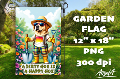 Dog Garden flag sublimation bundle, garden sayings PNG Product Image 4