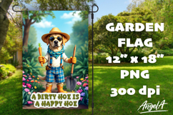 Dog Garden flag sublimation bundle, garden sayings PNG Product Image 5