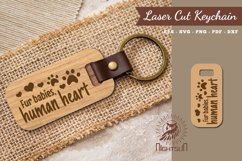 Dog Quotes Laser Cut Keychain Product Image 1