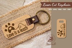 Dog Quotes Laser Cut Keychain Product Image 1