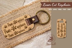 Dog Quotes Laser Cut Keychain Product Image 1