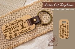 Dog Quotes Laser Cut Keychain Product Image 1