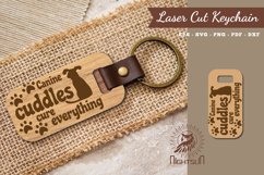 Dog Quotes Laser Cut Keychain Product Image 1