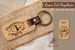 Dog Quotes Laser Cut Keychain Product Image 1