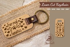 Dog Quotes Laser Cut Keychain Product Image 1
