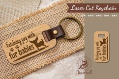 Dog Quotes Laser Cut Keychain Product Image 1